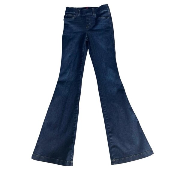 SPANX EveryWear Flare Women's Sz XS Dark Blue Midnight Pull On Jeans #20327Q - Picture 2 of 10